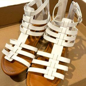 Self Esteem Gladiator Sandals - White - Size 5